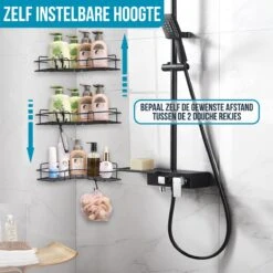 Strex Doucherek Hoekvorm - 2 Stuks - Bevestigen Zonder Boren Of Schroeven -Badkamer Accessoires Winkel 1200x1200 1157