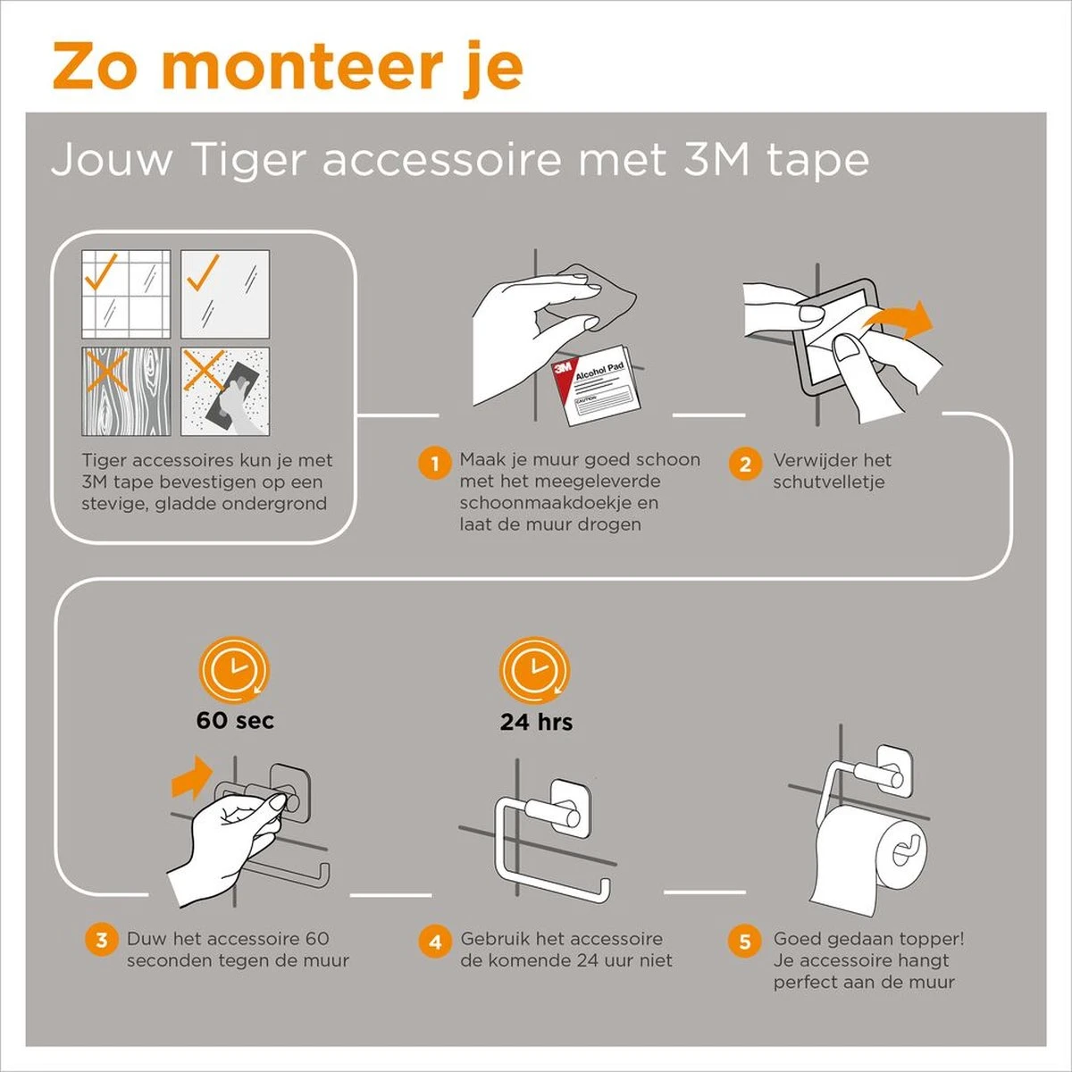 Tiger Colar - Handdoekhaak Multi - Zwart 14 Tiger Colar - Handdoekhaak Multi - Zwart - Afbeelding 12