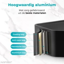 Luxe Doucherek Zonder Boren – 1/2/3 Laags – 32 Cm – Hangend – Aluminium – Zwart -Badkamer Accessoires Winkel 1200x1200 1168