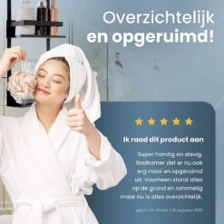 Rohzzi Doucherek Zonder Boren - 30 Dagen Uitproberen - Doucherek Hangend - Badkamer Accessoires - RVS - 2 Laags -Badkamer Accessoires Winkel 1200x1200 1183