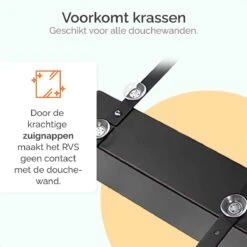 Goliving Doucherek - Doucherek Zonder Boren - Hangend Doucherek - RVS - Twee Laags - Zwart -Badkamer Accessoires Winkel 1200x1200 1207