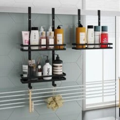 VDN Stainless Doucherek Zonder Boren - Doucherek Zwart - Doucherek Hangend - Badkamer Accessoires - RVS - 2 Laags -Badkamer Accessoires Winkel 1200x1200 1219