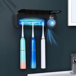 UV-Brush | Tandenborstelhouder Antibacterieel | Steriliserend UV Licht | Hangend | Zwart | Badkamer | Nieuw Model Met Ventilator -Badkamer Accessoires Winkel 1200x1200 1282