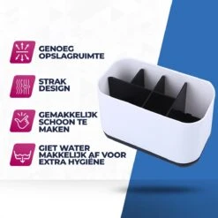 Roegaarden Tandenborstelhouder – Badkamer Organizer – 6 Sorteervakken - Met Lekbak -Wit 9 Roegaarden Tandenborstelhouder – Badkamer Organizer – 6 Sorteervakken - Met Lekbak -Wit -Badkamer Accessoires Winkel 1200x1200 1309