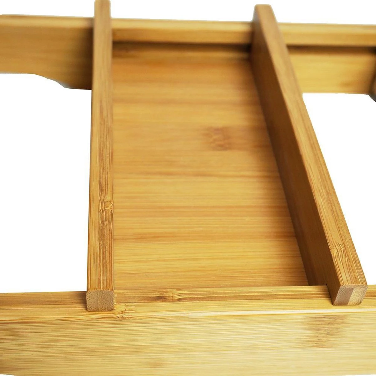 IVOL Badplank Bamboe - Badplank Hout Met Badrek Houders - Uitschuifbaar - 75 Tot 110 Cm 6 IVOL Badplank Bamboe - Badplank Hout Met Badrek Houders - Uitschuifbaar - 75 Tot 110 Cm - Afbeelding 4