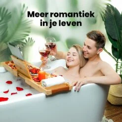 RelaxTub® Badplank - Badplank Voor In Bad - Badrek - Verstelbaar - Anti Slip - Badplank Bamboe - Badplank Hout - Badrekje Inclusief Boekenhouder, Tablethouder & Spiegel -Badkamer Accessoires Winkel 1200x1200 1335