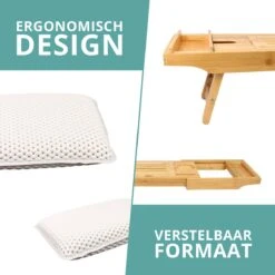 Regno Badplank Voor In Bad - Met Badkussen - Uitschuifbaar En Waterbestendig Badrek - IPad En Glashouder -Badkamer Accessoires Winkel 1200x1200 1383