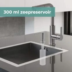 Mizzo Zeepdispenser 300ML - Zeeppompje - Inbouw Keukenblad - Chroom -Badkamer Accessoires Winkel 1200x1200 1455