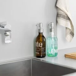 Navaris Roestvrijstalen Zeepdispenserkop Set X2 - Opschroefbare Pompkop Voor Flessen - 22-24 Mm Mondstuk Voor Vloeistof, Lotion - Zilverkleurig -Badkamer Accessoires Winkel 1200x1200 1459