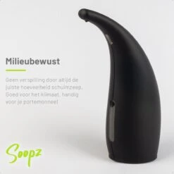 Soopz Black Graphite Classic - Automatische Zeepdispenser - No Touch Sensor - Mat Zwart - 300ml – Zeeppompje -Badkamer Accessoires Winkel 1200x1200 1463