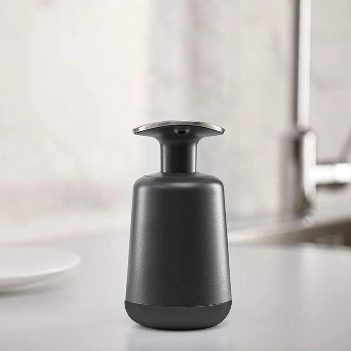 Wonix® - Zeepdispenser - Zeeppompje - Duw Met Pols - 300ml - Zwart 4 Wonix® - Zeepdispenser - Zeeppompje - Duw Met Pols - 300ml - Zwart - Afbeelding 2