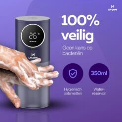Lavrai - Automatische Zeepdispenser - Zeeppompje - Met LCD Scherm - Opldaadbaar - En Infrarood Sensor 18 Lavrai - Automatische Zeepdispenser - Zeeppompje - Met LCD Scherm - Opldaadbaar - En Infrarood Sensor -Badkamer Accessoires Winkel 1200x1200 1483