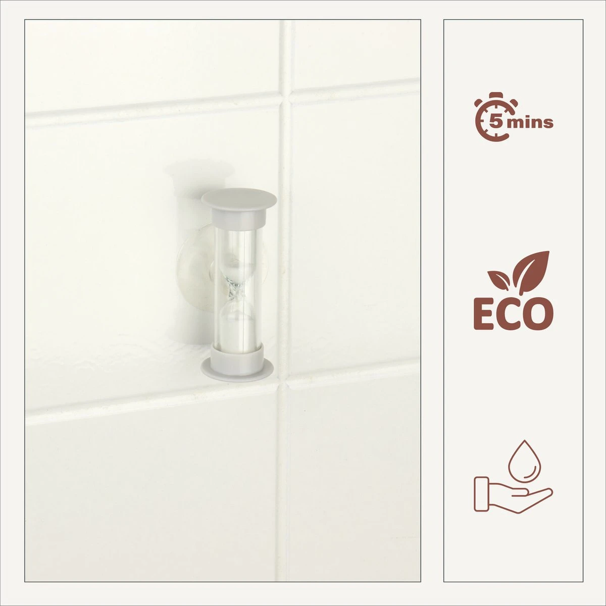 Orange85 Douchetimer - Zandloper - 5 Minuten - Douche Klok - Showertimer - Douchecoach 5 Orange85 Douchetimer - Zandloper - 5 Minuten - Douche Klok - Showertimer - Douchecoach - Afbeelding 3