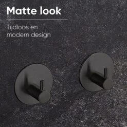 Merkloos Handdoekhaakjes Set Zelfklevend Handdoekhouders Voor Badkamer En Keuken - 4 Stuks - RVS Mat Zwart 10 Merkloos Handdoekhaakjes Set Zelfklevend Handdoekhouders Voor Badkamer En Keuken - 4 Stuks - RVS Mat Zwart -Badkamer Accessoires Winkel 1200x1200 1601