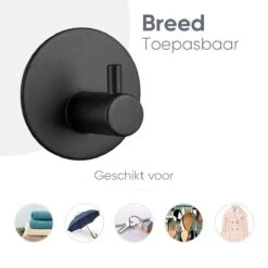 Merkloos Handdoekhaakjes Set Zelfklevend Handdoekhouders Voor Badkamer En Keuken - 4 Stuks - RVS Mat Zwart 13 Merkloos Handdoekhaakjes Set Zelfklevend Handdoekhouders Voor Badkamer En Keuken - 4 Stuks - RVS Mat Zwart -Badkamer Accessoires Winkel 1200x1200 1603