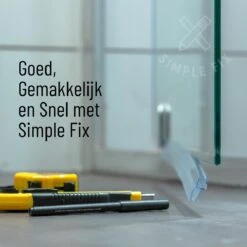 Simple Fix Lekstrip - Douchestrip - Waterkering - 80CM Lang - 6MM Glasdikte - Lekdorpel -Badkamer Accessoires Winkel 1200x1200 1655