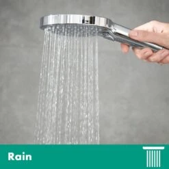 Hansgrohe Raindance Select S - Handdouche 120 PowderRain - 3 Straalsoorten - Chroom -Badkamer Accessoires Winkel 1200x1200 1659