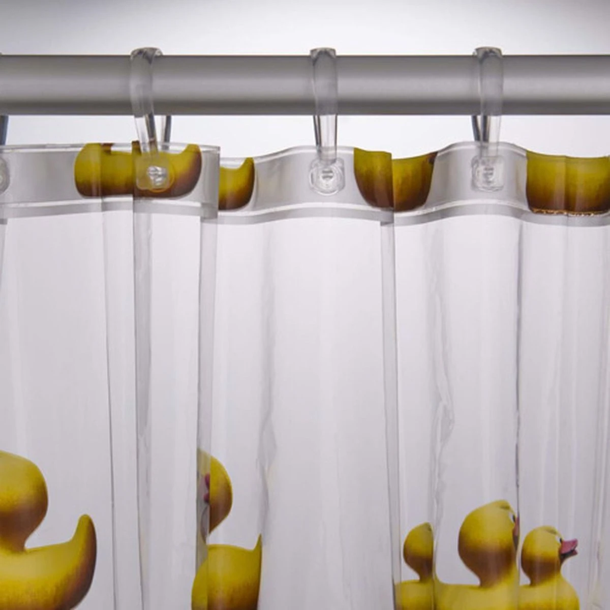 Sealskin Duckling Douchegordijn 180x200 Cm - PEVA - Geel 5 Sealskin Duckling Douchegordijn 180x200 Cm - PEVA - Geel - Afbeelding 3