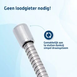 Saqu Express Doucheslang 175 Cm - Chroom 10 Saqu Express Doucheslang 175 Cm - Chroom -Badkamer Accessoires Winkel 1200x1200 1711