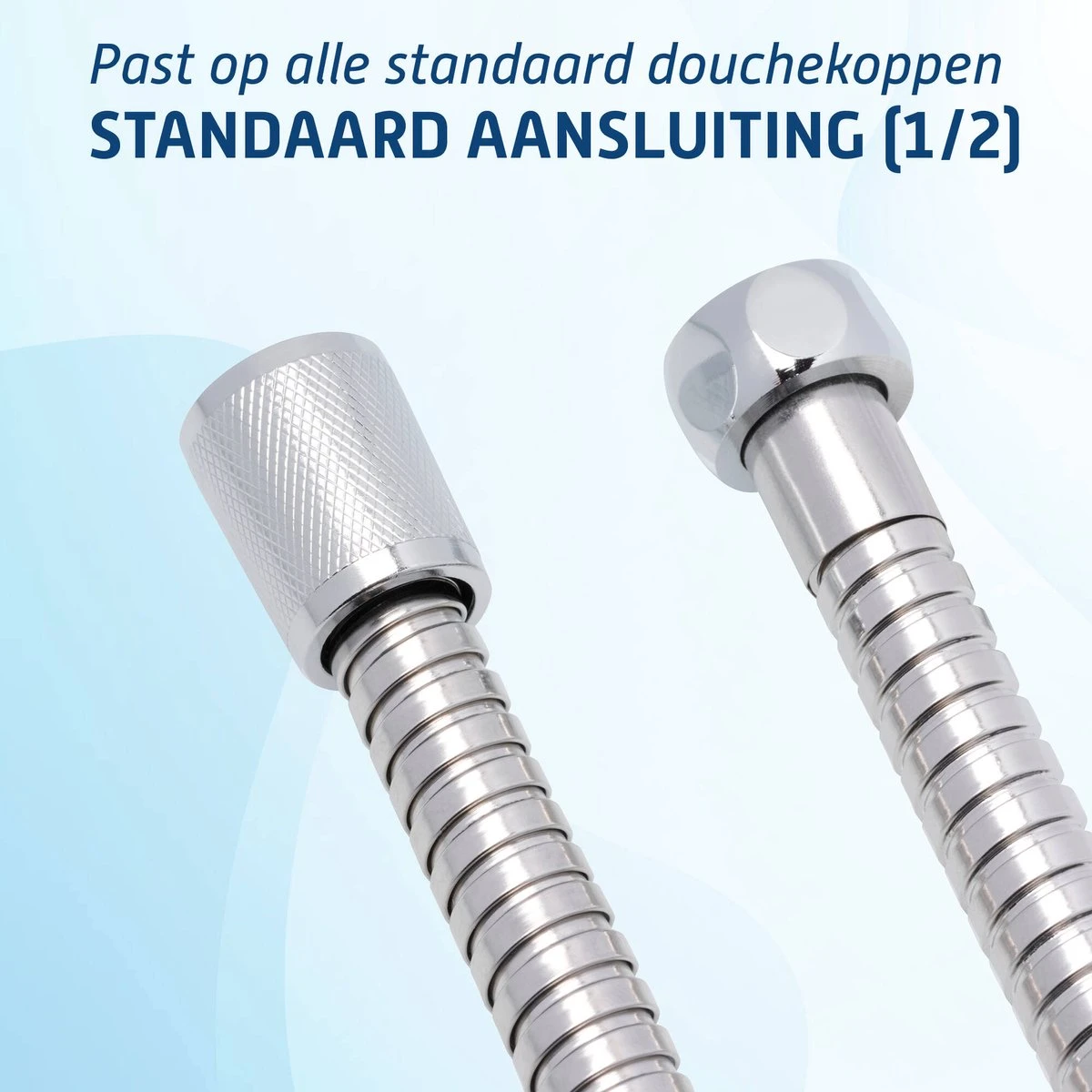 Saqu Express Doucheslang 175 Cm - Chroom 7 Saqu Express Doucheslang 175 Cm - Chroom - Afbeelding 5