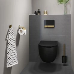 Tiger Tune - Toiletrolhouder Met Klep - Messing Geborsteld / Zwart 17 Tiger Tune - Toiletrolhouder Met Klep - Messing Geborsteld / Zwart -Badkamer Accessoires Winkel 1200x1200 181