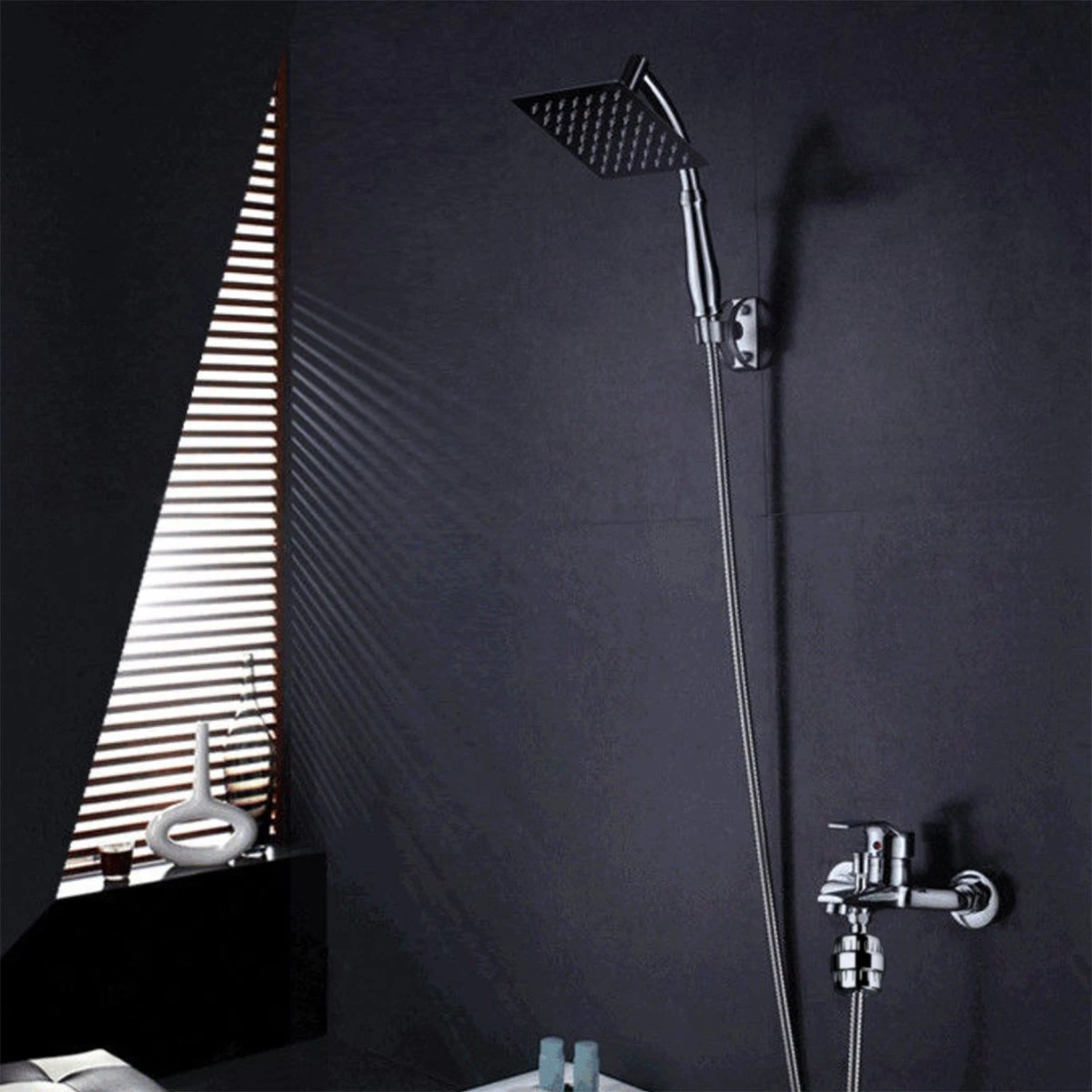 Regendouchekop XL Deluxe Ionisch Met Premium Waterfilter - Waterbesparend - ø 28 Cm - Inclusief Extra Navulling - Slang En Houder - Douchekop Met Filter - Regendouche - Handdouche - Hoge Druk - RVS - Douchefilter - Wellness - Spa 5 Regendouchekop XL Deluxe Ionisch Met Premium Waterfilter - Waterbesparend - ø 28 Cm - Inclusief Extra Navulling - Slang En Houder - Douchekop Met Filter - Regendouche - Handdouche - Hoge Druk - RVS - Douchefilter - Wellness - Spa - Afbeelding 3