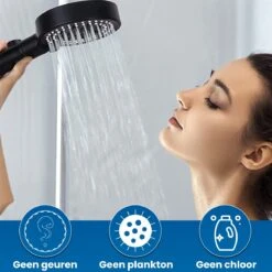 Imperatoris | DoucheSet - Douchekop Met Slang, Houder & Badmuts/Douchemuts - Waterbesparend – Hoge Druk – Regendouche - Zwart Mat -Badkamer Accessoires Winkel 1200x1200 1823