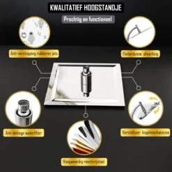 Regendouchekop Deluxe - ø 28CM - Douchekop Met Doucheslang En Douchekophouder - RVS -Badkamer Accessoires Winkel 1200x1200 1883