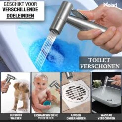 Nolad® Bidet Handdouche - Douchekoppen - Bidet - Handdouche - Zilver -Badkamer Accessoires Winkel 1200x1200 1940