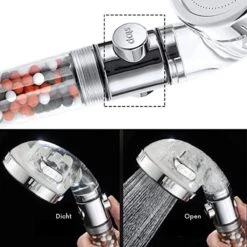 W4Y Ionische Douchekop - Waterbesparende Douchekop - Waterfilter - Handdouche Met Hoge Druk - Douchekop Met Slang -Badkamer Accessoires Winkel 1200x1200 1944
