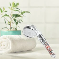 W4Y Ionische Douchekop - Waterbesparende Douchekop - Waterfilter - Handdouche Met Hoge Druk - Douchekop Met Slang -Badkamer Accessoires Winkel 1200x1200 1945