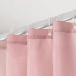 Sealskin Earth - Douchegordijn 180x200 Cm - Polyester Donkerroze / Off-white 20 Sealskin Earth - Douchegordijn 180x200 Cm - Polyester Donkerroze / Off-white -Badkamer Accessoires Winkel 1200x1200 1981