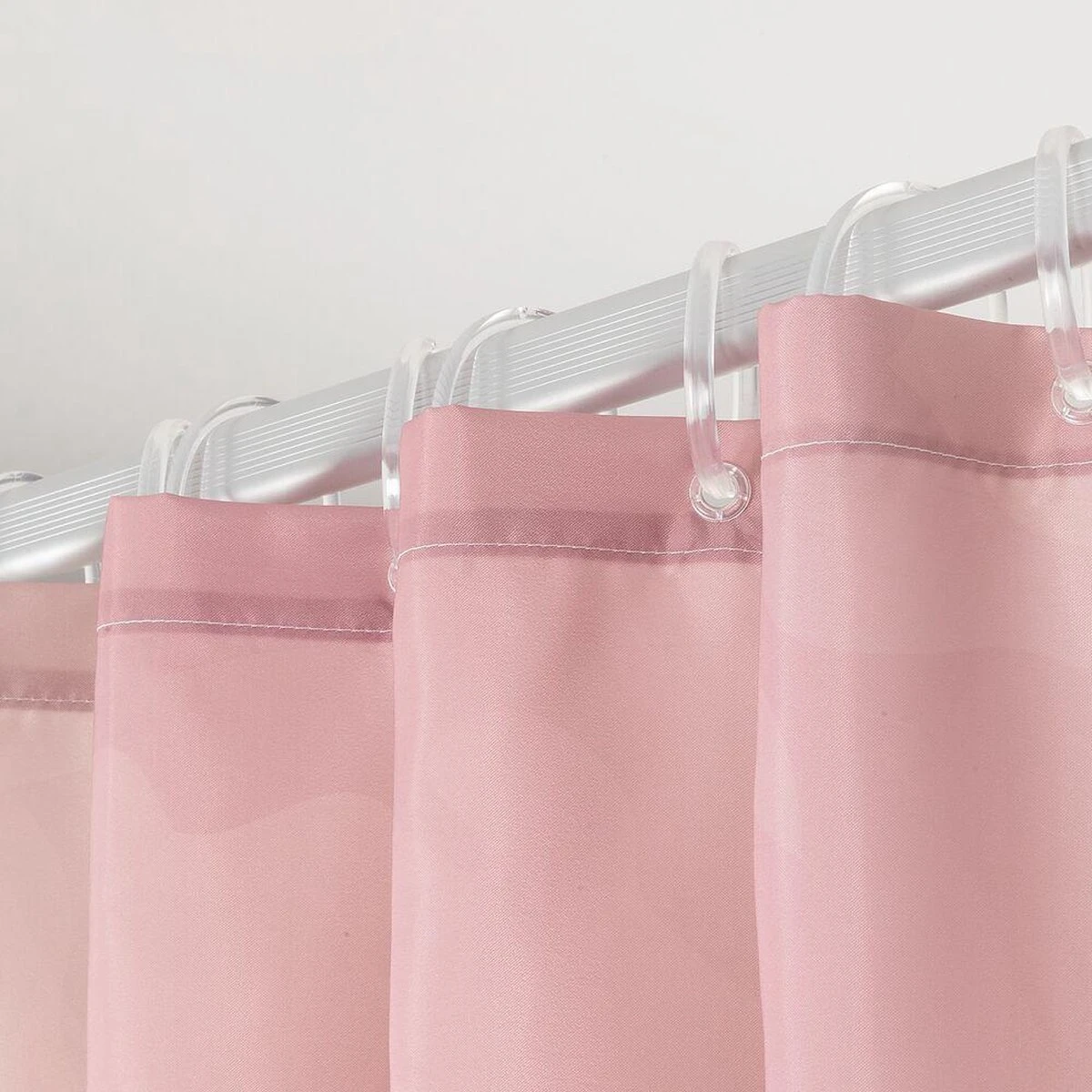 Sealskin Earth - Douchegordijn 180x200 Cm - Polyester Donkerroze / Off-white 7 Sealskin Earth - Douchegordijn 180x200 Cm - Polyester Donkerroze / Off-white - Afbeelding 5