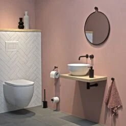 Tiger Porto - Toiletborstel Met Houder - Vrijstaand - Zwart -Badkamer Accessoires Winkel 1200x1200 199