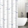 Tatkraft Seagulls - Luxe Waterdicht Douchegordijn - Met GRATIS 12 Ringen - Anti-Schimmel Badkamer Douche Gordijn - Sneldrogend & Anti Schimmel - Wasbaar & Duurzaam Shower Curtain - 100% Polyester - Meeuwen Design - 180X180 CM -Badkamer Accessoires Winkel 1200x1200 1991