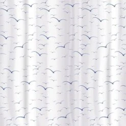 Tatkraft Seagulls - Luxe Waterdicht Douchegordijn - Met GRATIS 12 Ringen - Anti-Schimmel Badkamer Douche Gordijn - Sneldrogend & Anti Schimmel - Wasbaar & Duurzaam Shower Curtain - 100% Polyester - Meeuwen Design - 180X180 CM -Badkamer Accessoires Winkel 1200x1200 1993