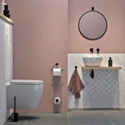 Tiger Porto - Toiletborstel Met Houder - Vrijstaand - Zwart -Badkamer Accessoires Winkel 1200x1200 200