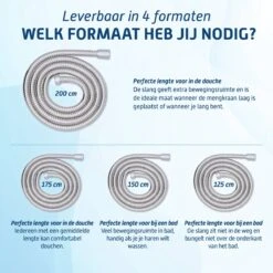 Saqu Express Doucheslang 200 Cm - Chroom -Badkamer Accessoires Winkel 1200x1200 2089