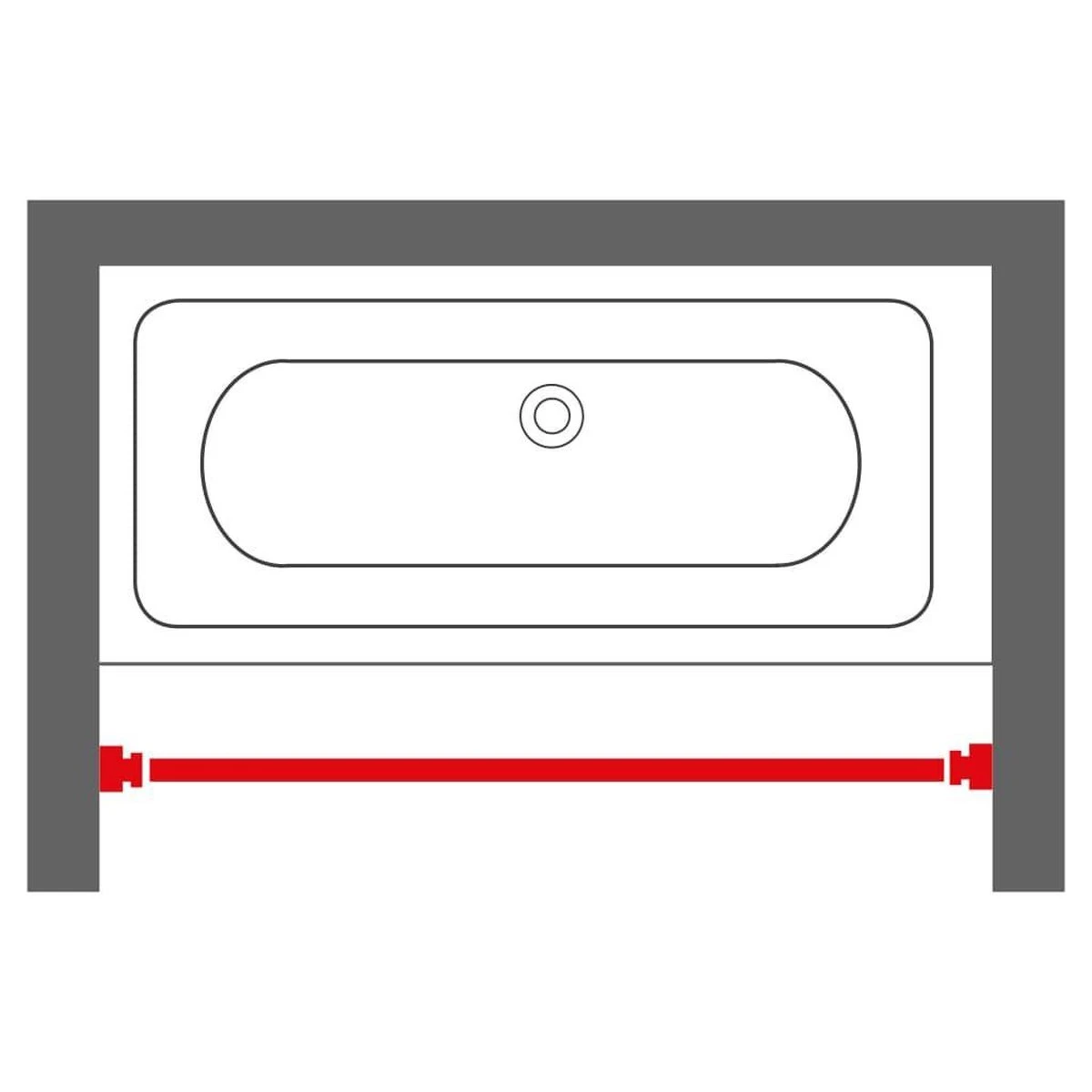 Sealskin Douchegordijnstang - 155-255 Cm - Wit 6 Sealskin Douchegordijnstang - 155-255 Cm - Wit - Afbeelding 4