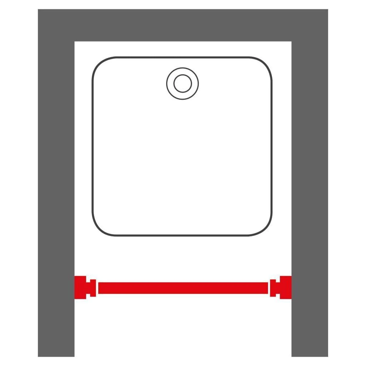 Sealskin Douchegordijnstang - 70-115 Cm - Wit 5 Sealskin Douchegordijnstang - 70-115 Cm - Wit - Afbeelding 3