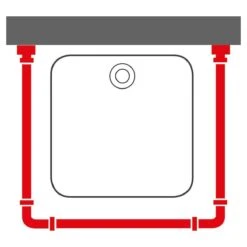 Sealskin - Easy Roll Douchegordijnstangset - 90x90x90 Cm - Wit -Badkamer Accessoires Winkel 1200x1200 2142