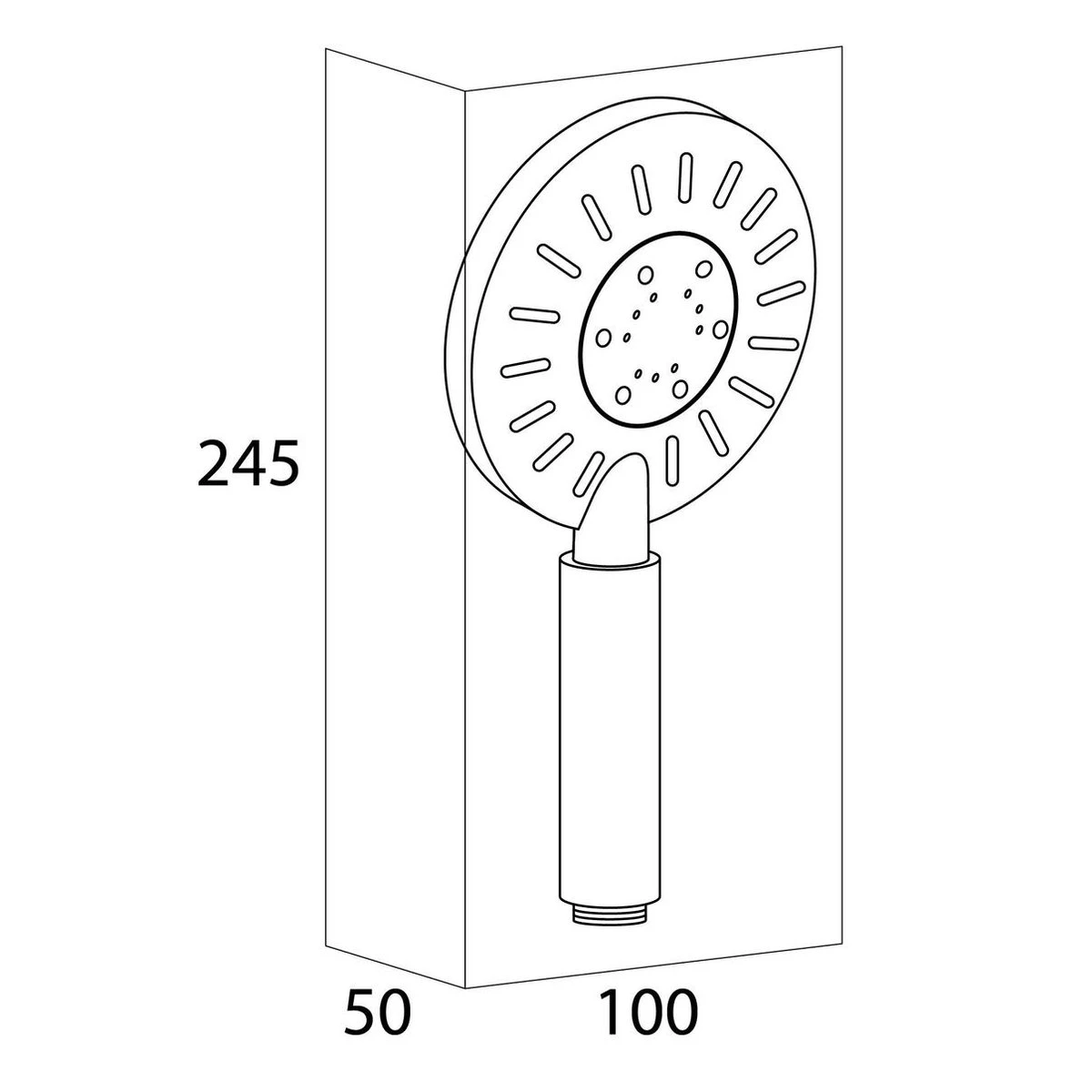 Tiger Tyne Doucheset - Regendouche Ø 22,5 Cm - Handdouche Ø 12 Cm - 3 Standen - Mat Zwart 14 Tiger Tyne Doucheset - Regendouche Ø 22,5 Cm - Handdouche Ø 12 Cm - 3 Standen - Mat Zwart - Afbeelding 12