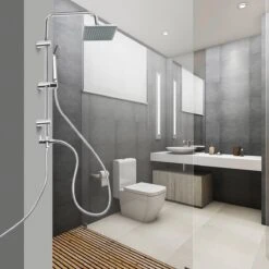 Niceey Doucheset - Regendouche - Handdouche - Verstelbaar - Vierkant - Chroom 12 Niceey Doucheset - Regendouche - Handdouche - Verstelbaar - Vierkant - Chroom -Badkamer Accessoires Winkel 1200x1200 2179