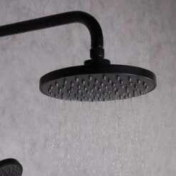 SAAR Opbouw Douche Set - Rond - Thermostaatkraan - Glijstang - Regendouche - Handdouche - Mat Zwart -Badkamer Accessoires Winkel 1200x1200 2244