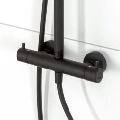 Tiger Twiss Doucheset - Regendouche Ø 30 Cm - Handdouche Ø 12 Cm - Met Thermostaatkraan - 3 Standen - Mat Zwart -Badkamer Accessoires Winkel 1200x1200 2260