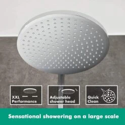 Hansgrohe Crometta S 240 Showerpipe - 1jet - Incl. Thermostaat - Chroom -Badkamer Accessoires Winkel 1200x1200 2277