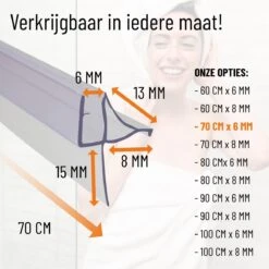 Simple Fix Lekstrip - Douchestrip - Waterkering - 70CM Lang - 6MM Glasdikte - Lekdorpel -Badkamer Accessoires Winkel 1200x1200 2302