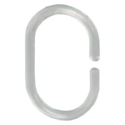 Differnz Douchegordijnringen - Transparant - Kunststof - 6 X 4 Cm - 12 Stuks -Badkamer Accessoires Winkel 1200x1200 2313