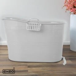 EKEO Zitbad - 210L - Mobiele Badkuip - Bath Bucket - Wit -Badkamer Accessoires Winkel 1200x1200 2393