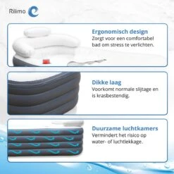 Opblaasbaar Bad Ligbad Zitbad Volwassenen - Ijsbad Badkuip Opblaasbad - Opvouwbaar Bad Opblaas Bad Antraciet -Badkamer Accessoires Winkel 1200x1200 2421